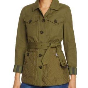 NEW, Burberry Exclusive Military Green Whitworth Quilted Field Jacket